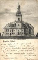 1904 Zilah, Zalau; Az új református templom terve. Kiadja Seres Samu (EB)