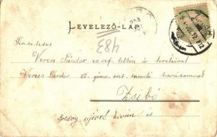 1904 Zilah, Zalau; Az új református templom terve. Kiadja Seres Samu (EB)