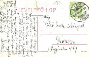 Zilah, Zalau; Kossuth tér, Római katolikus templom, Református templom, piaci árusok, bódék, üzletek...