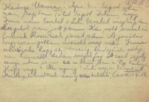 1942 Vértesi István zsidó KMSZ (közérdekű munkaszolgálatos) levele édesanyjának özv. Vértesi Béláné ...