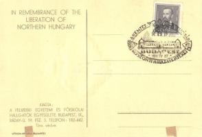 Kassa, Kosice; A Felvidék visszacsatolásának emlékére. Szeiler fém dombornyomata. Kiadja a Felvidéki...