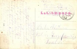 1917 Székelyudvarhely, Odorheiu Secuiesc; A 82-esek Vasszékelye / heroes monument of the 82th infant...