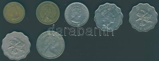 Hongkong 1960-1994. 10c, 50c (2klf db), 2$ (3x) 2klf, 5$ (1x) T:2/3,3 Összesen 7db!