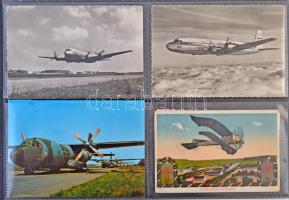48 db MODERN képeslap második világháborús katonai repülőgépekkel / 48 modern postcards of WWII mili...