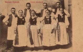 Zsibó, Jibou; Zsibói népviselet, folklór. 453. Kiadja a Zsibói nyomdavállalat / Transylvanian folklore, traditional costumes (EB)
