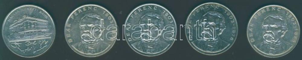 1993-94. 200Ft Ag "MNB" (1x), "Deák" (4x) T:BU,2