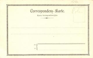 Jaroslaw, Jaruslau; Panny Marya / church. Herman Aker Papierhandlung's Art Nouveau, floral, lit...