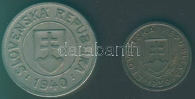 Szlovákia 1939. 10H + 1940. 1K T:3