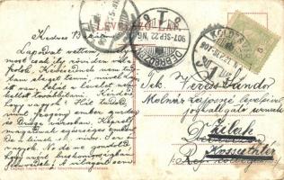 1907 Kolozsvár, Cluj; Mátyás király szobor, Mátyás király szülőháza. Kiadja Lepage Lajos / Mathias R...