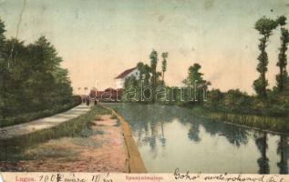 1907 Lugos, Lugoj; Spanyol malom. Kiadja Nemes Kálmán / water mill, road (EM)