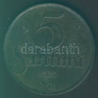 Lettország 1922. 5S T:3