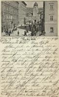 1891 (Vorläufer!!!) Fiume, Rijeka; Via del Molo / street view. Very rare early postcard!