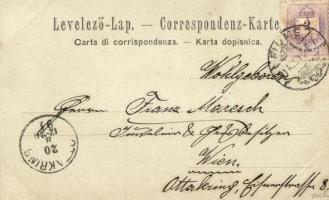 1891 (Vorläufer!!!) Fiume, Rijeka; Via del Molo / street view. Very rare early postcard!