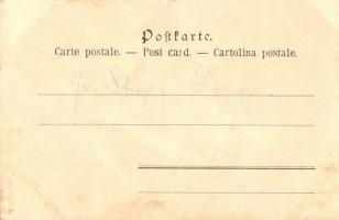 Art Nouveau lady.  Philipp & Kramer Wiener Künstler-Postkarte Serei I/9. litho (fa)