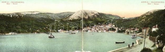1908 Bakar, Bukar, Buccari; Adria-Quarnero. panoramacard. Ed. Feitzingers Kunstverlag Nr. 69. II.b.