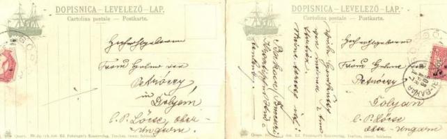 1908 Bakar, Bukar, Buccari; Adria-Quarnero. panoramacard. Ed. Feitzinger's Kunstverlag Nr. 69. ...