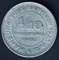 Német Birodalom / Weimari Köztársaság / Hamburg 1923J 1/10 Verrechnungsmarke T:2-