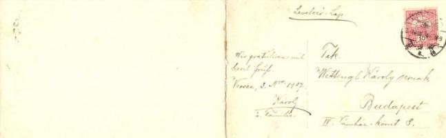 1907 Versec, Vrsac; Várhegy és szőlőkertek, Zárda nyaraló / Schlossberg mit Weingebirge, Kloster Vil...