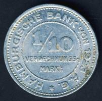 Német Birodalom / Weimari Köztársaság / Hamburg 1923J 1/10 Verrechnungsmarke T:2-