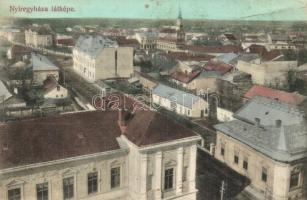 1912 Nyíregyháza, látkép. Levelezőlap Király kiadása (kis szakadás / small tear)