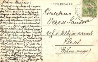 1913 Monostorpályi, vasútállomás. Nagyon ritka! / Bahnhof / railway station. Very rare!  (EK)