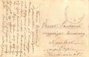 1929 Dombrád, Hősök szobra, templom, katona  (EK)