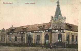 1915 Mezőtelegd, Tileagd; Városi szálloda, kávéház és étterem, bor, sör és pálinka korlátlan kimérése / hotel, cafe and restaurant, beer, wine and brandy shop