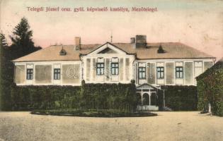 1915 Mezőtelegd, Tileagd; Telegdi József országgyűlési képviselő kastélya / castle / Schloss