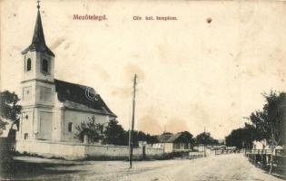 1915 Mezőtelegd, Tileagd; Görög keleti templom, utca / Greek Orthodox church, street (fl)