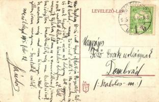 1915 Mezőtelegd, Tileagd; Református és római katolikus templom / Calvinist and Roman Catholic churc...