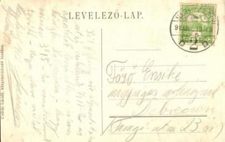 1915 Nagykároly, Carei; Kölcsey szobor, kiadja Csókás László / statue (EK)