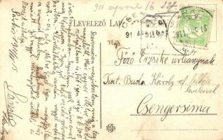 1911 Sárközújlak, Sárköz-Újlak, Livada Mica; Görög katolikus templom, kúria szőlőskerttel / church, ...