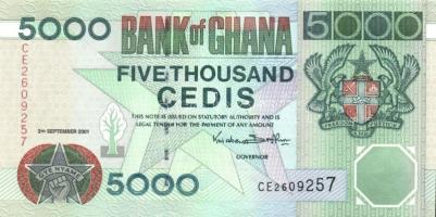 Ghana 2001(1996). 5000C T:I