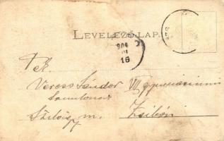 1902 Zilah, Zalau; Polgári tér. Seres Samu kiadása / square (fl)