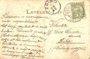 Királyháza, Koroleve; Vasútállomás, Vasúti vendéglő és tiszti lak, vasútállomás, Várhegy. Kiadja Göd...