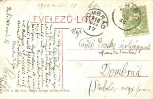 1910 Zsibó, Jibou; Fő tér, Központi vendéglő, Kardos Samu és Róth Adolf üzlete. W.L. Bp. 6080. Czenk...