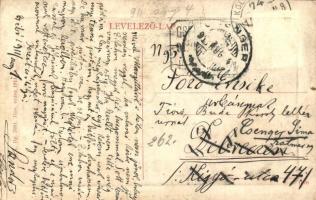 1910 Zsibó, Jibou; Fő tér, kút, Merza Testvérek üzlete. W.L. Bp. 7091. / main square, well, shops (E...