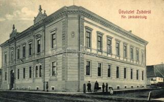 1910 Zsibó, Jibou; Járásbíróság. W.L. Bp. 6078. Czenk György utódai kiadása / court (EK)
