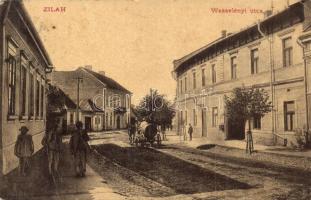 1915 Zilah Zalau; Wesselényi utca, Ridwal J. szálloda. Seres Samu 2332. / street view with hotel (EK)