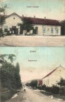 1912 Zsibó, Jibou; vasútállomás, Árpád utca / railway station, street (EK)