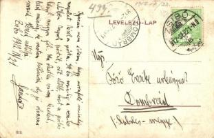 1912 Zsibó, Jibou; vasútállomás, Árpád utca / railway station, street (EK)