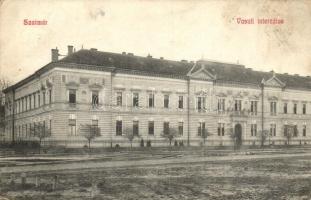 1911 Szatmárnémeti, Szatmár, Satu Mare; Vasúti Internátus / railway boarding school (fl)