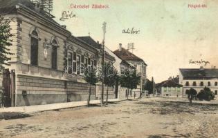 1902 Zilah, Zalau; Polgári tér, posta, távirda és távbeszélő hivatal, laktanya, adóhivatal. Szövetség könyvnyomda kiadása 1522. / square, post, telegraph, telephone and tax offices, military barrack