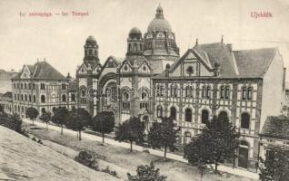 Újvidék, Novi Sad, Neusatz; Izraelita templom, zsinagóga. Urbán Ignác kiadása / synagogue (EK)