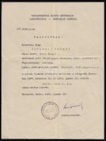 1945 január 18. Budapest, gettó igazolvány. / Certificate for living in the ghetto