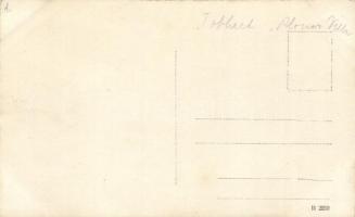 Toblaco, Toblach (Dél-Tirol); a háborúban megsérült Ploner Villa / damaged villa, WWI military, phot...