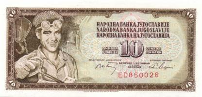 Jugoszlávia 1968.5.1. 5D, 10D, 50D kis szériszámmal T:I