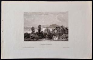 cca 1850 Újvidék látképe, Neusatz in Ungarn, acélmetszet, Hildburghausen, Kunstanstalt des Bibliogra...