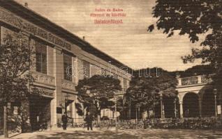 1915 Balatonfüred, Szűts (Szűcs) és Balika (Balka) éttermei és kávéháza Hordós Ferenc kiadása