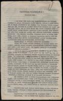 1921 Egy perirat anyaga és a hozzá tartozó papírok, levelek